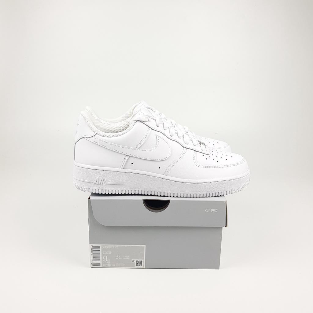 Nike Air Force 1 Triple White (SEPATU PRIA WANITA NIKE ORIGINAL 100% OFFICIAL STORE)