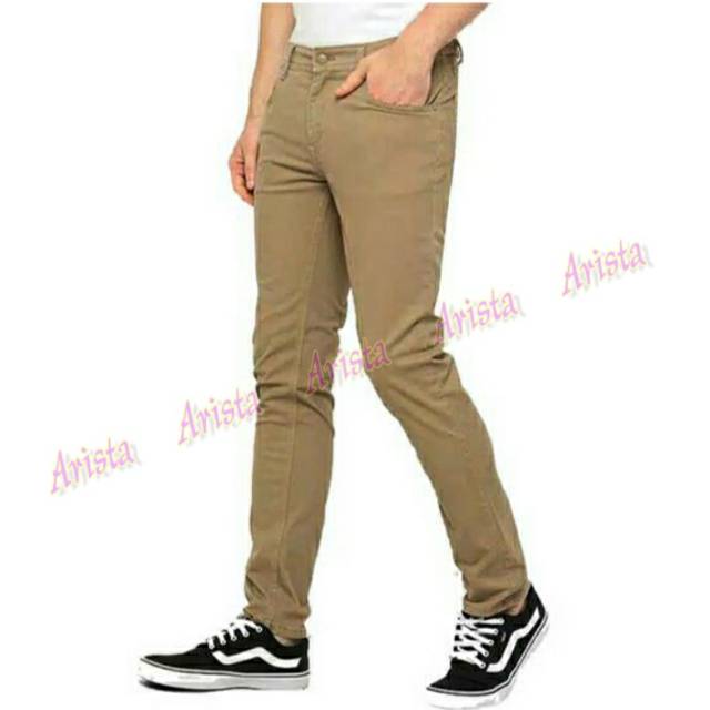 POPULER Celana Chino Bahan Adem Nyaman Cocok Buat Musim Dingin GAYA COWOK POLO KASUAL FORMAL Size 27