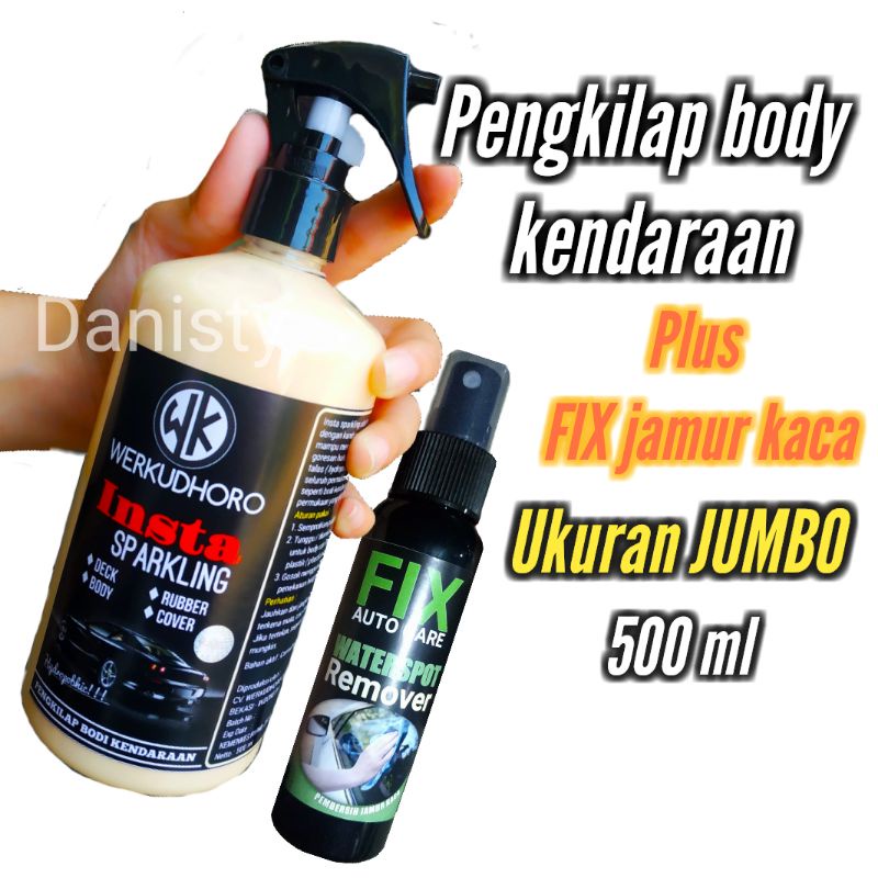 Pengkilap mobil/wax/motor/wk ukuran jumbo plus anti jamur kaca mobil fix