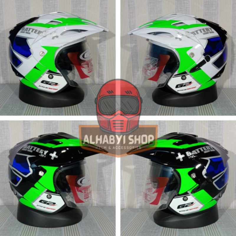 HELM G2 EXTERMINATOR MOTIF 42 ESPARGARO | DOUBLE VISOR | HELM SNI