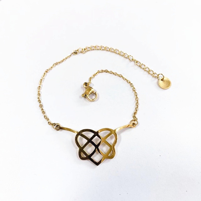 Gelang tangan love batik titanium korea anti karat
