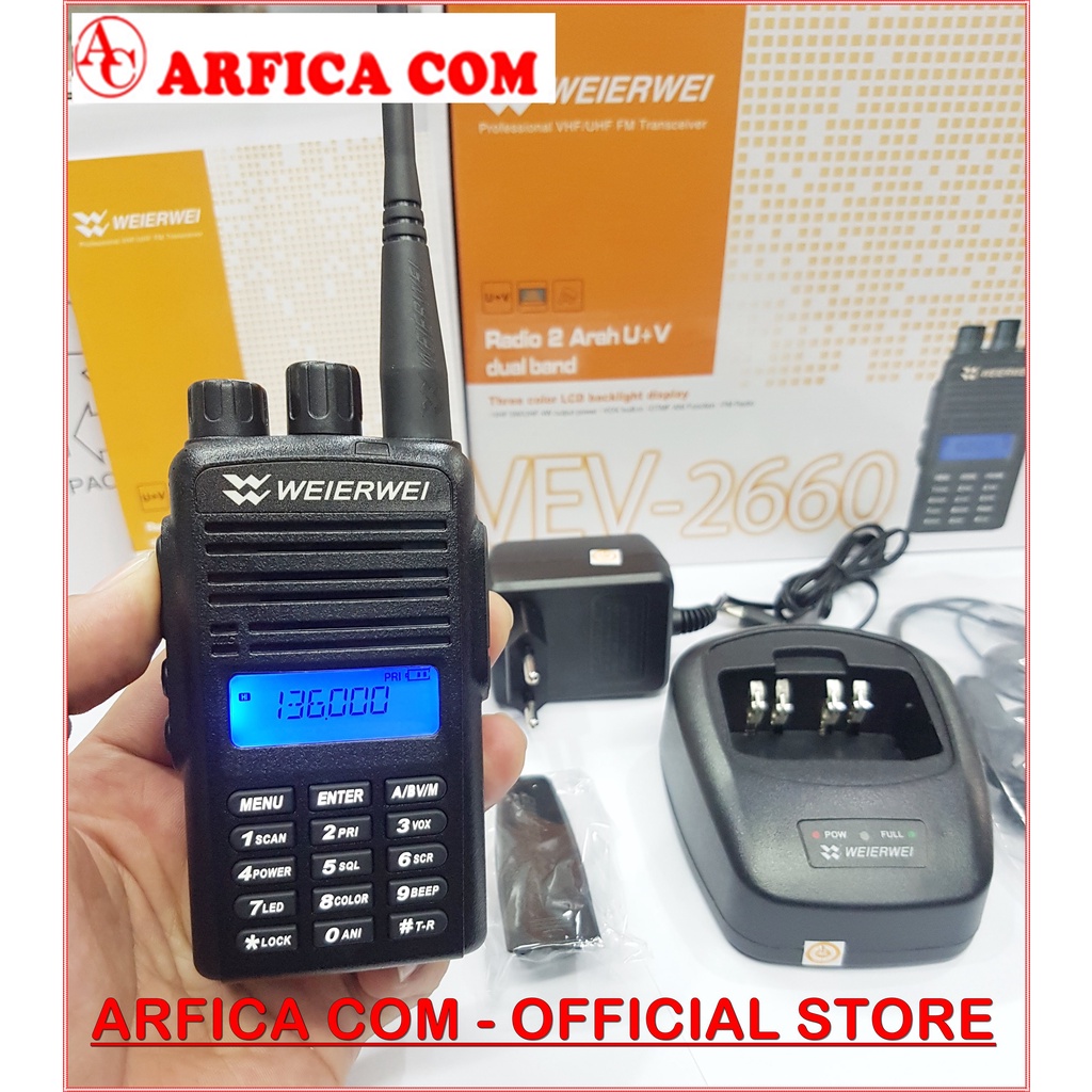 HT WEIRWEI VEV 2660 VEV 3288S DUALBAND - HT WEIRWEI VEV2660 VEV 2660 DUALBAND GARANSI RESMI