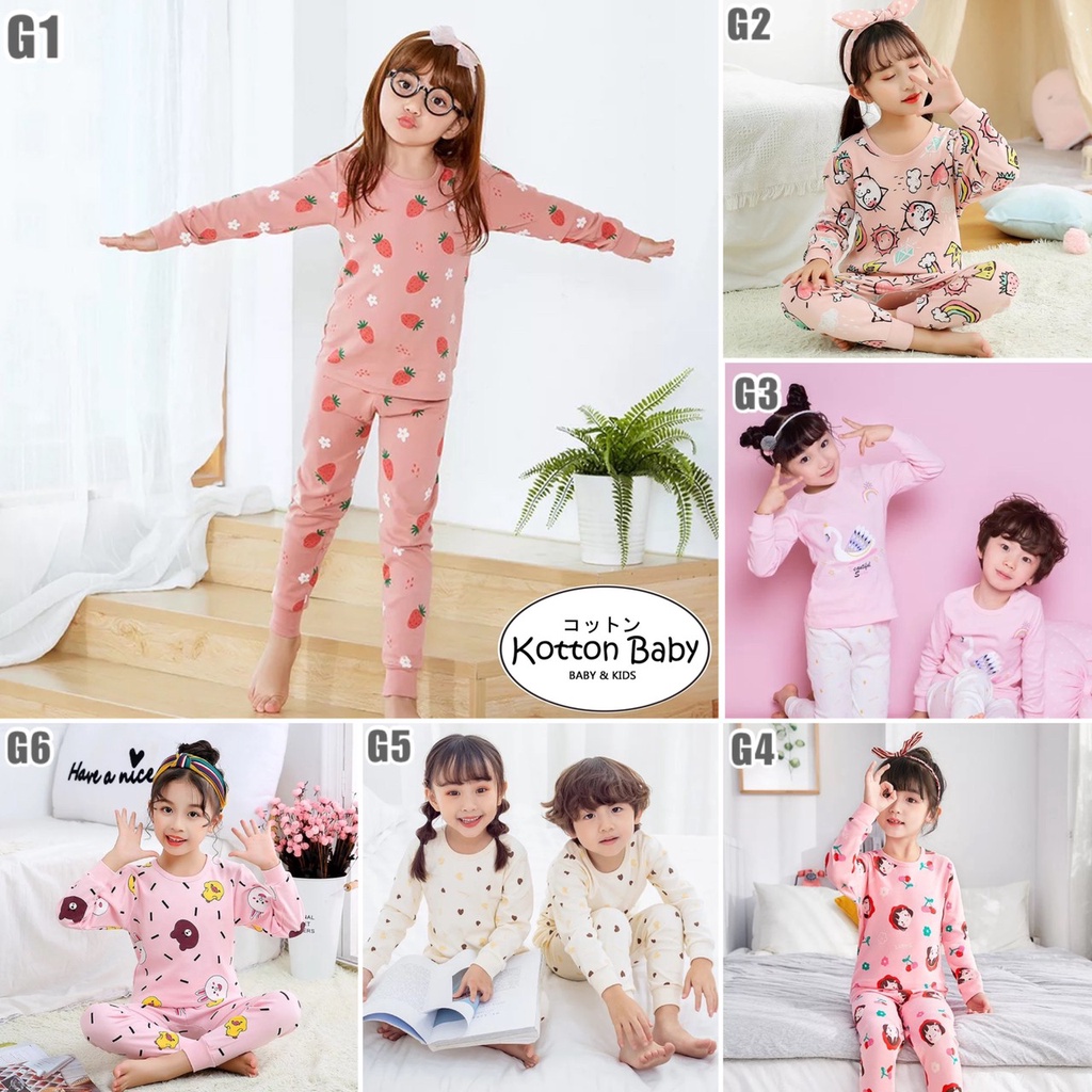 2-6thn | PIYAMA ANAK PAJAMAS BAJU TIDUR ANAK SLEEPWEAR Catalog vol.G YAOU