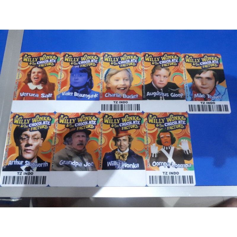 Kartu bermain timezone Willy Wonka The Chocolate Factory