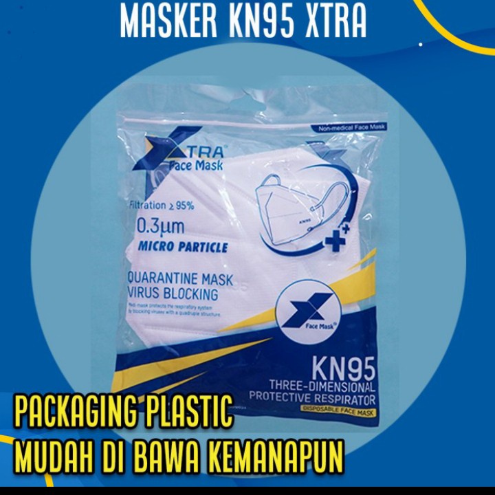 Masker KN95 Xtra Face Mask 1 pack isi 10 pcs (Sudah ada izin Kemenkes)