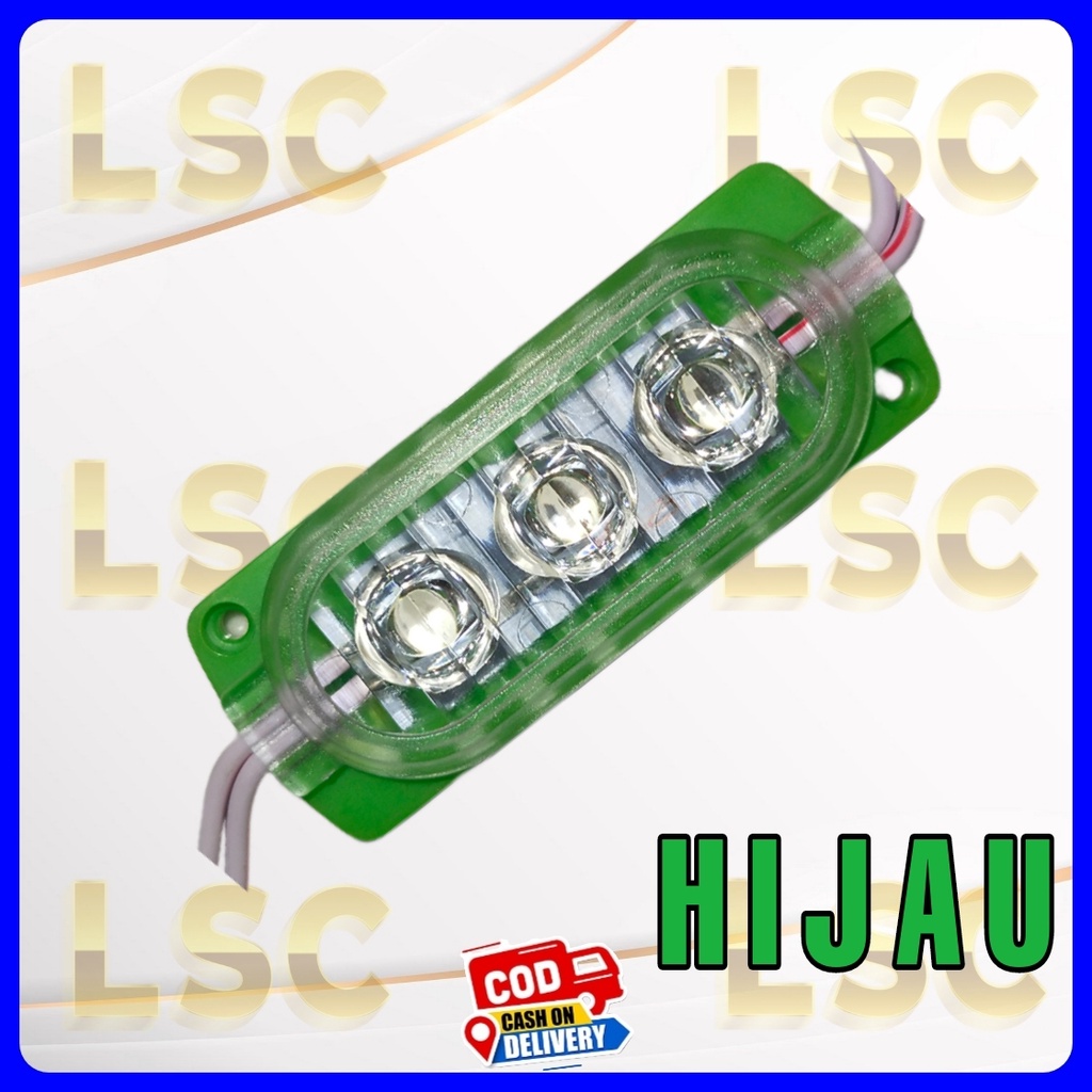 lampu led Ultrasonik 3 mata 12v dan 24v variasi motor mobil bus truk