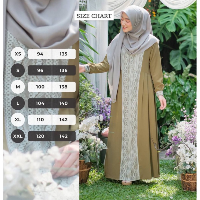 Greenism Gamis Freya Quality Premium Syari'i Dress