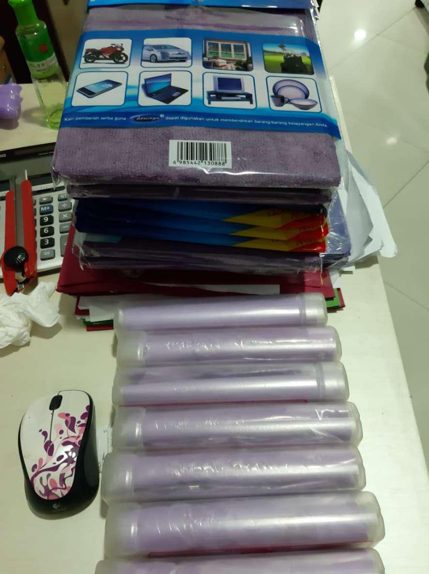 Kain Lap Microfiber Honaga 40x40cm 320gsm - Kemasan Plastik Hanger Polos