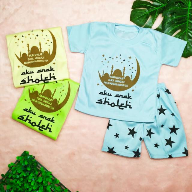 Pakaian Anak Laki-laki size 0-2tahun / Baju Setelan Anak Cowok / Baju Bayi / Baju ANAK SOLEH