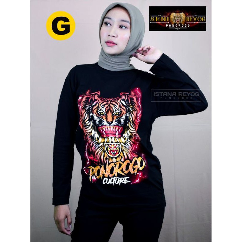 KAOS BUDAYA BARONG REOG MERAH / KAOS REOG PONOROGO / KAOS JARANAN / BUJANGGANONG / ganongan jaranan