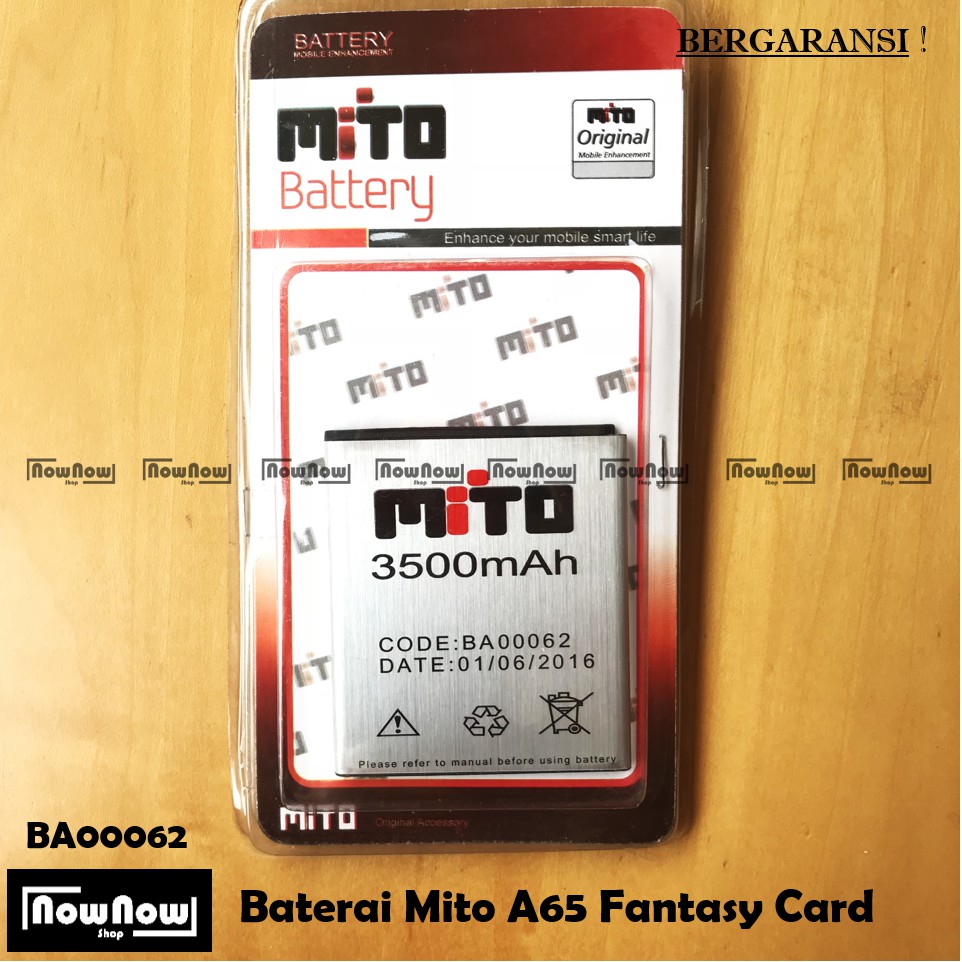 Baterai Mito A65 Fantasy Card BA-00062 Original Batre Battery HP BA00062