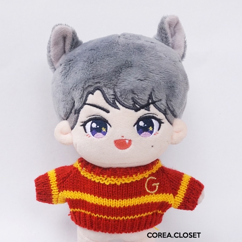 READY STOCK 20cm upsetduck SKZOO Kpop Doll Clothes - Harry Potter Hogwarts Gryffindor Knit Sweater  
