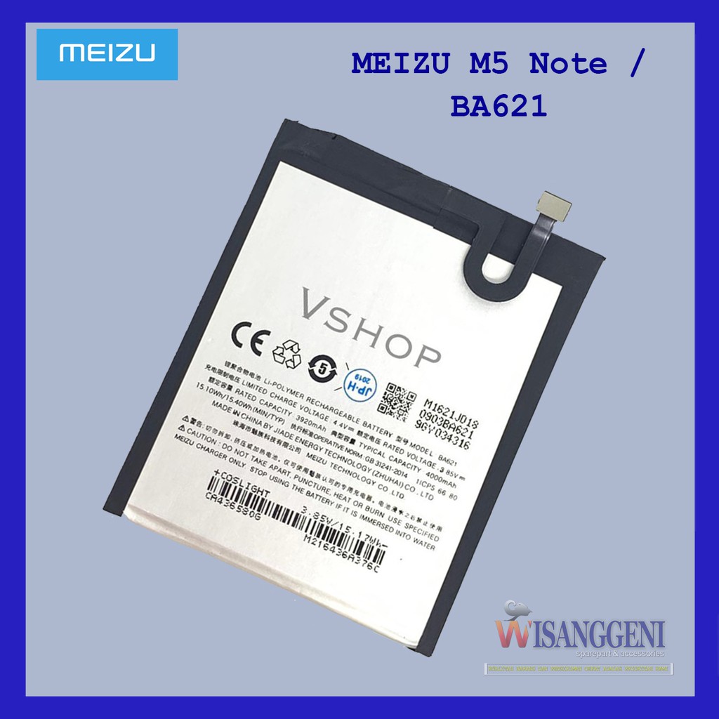 Baterai - Battery Meizu M5 Note BA621 Original