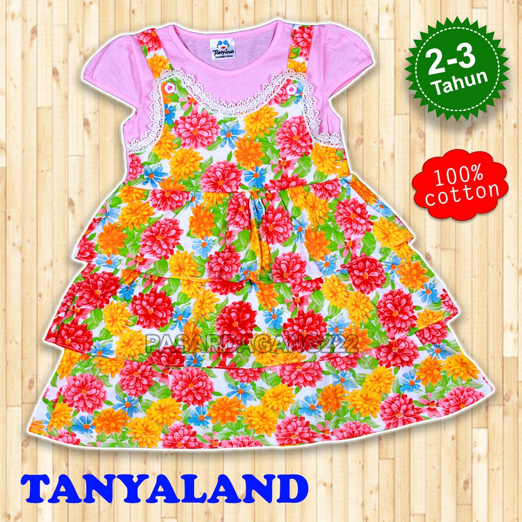 DRESS ANAK PEREMPUAN BUNGA RENDA TYPE 4