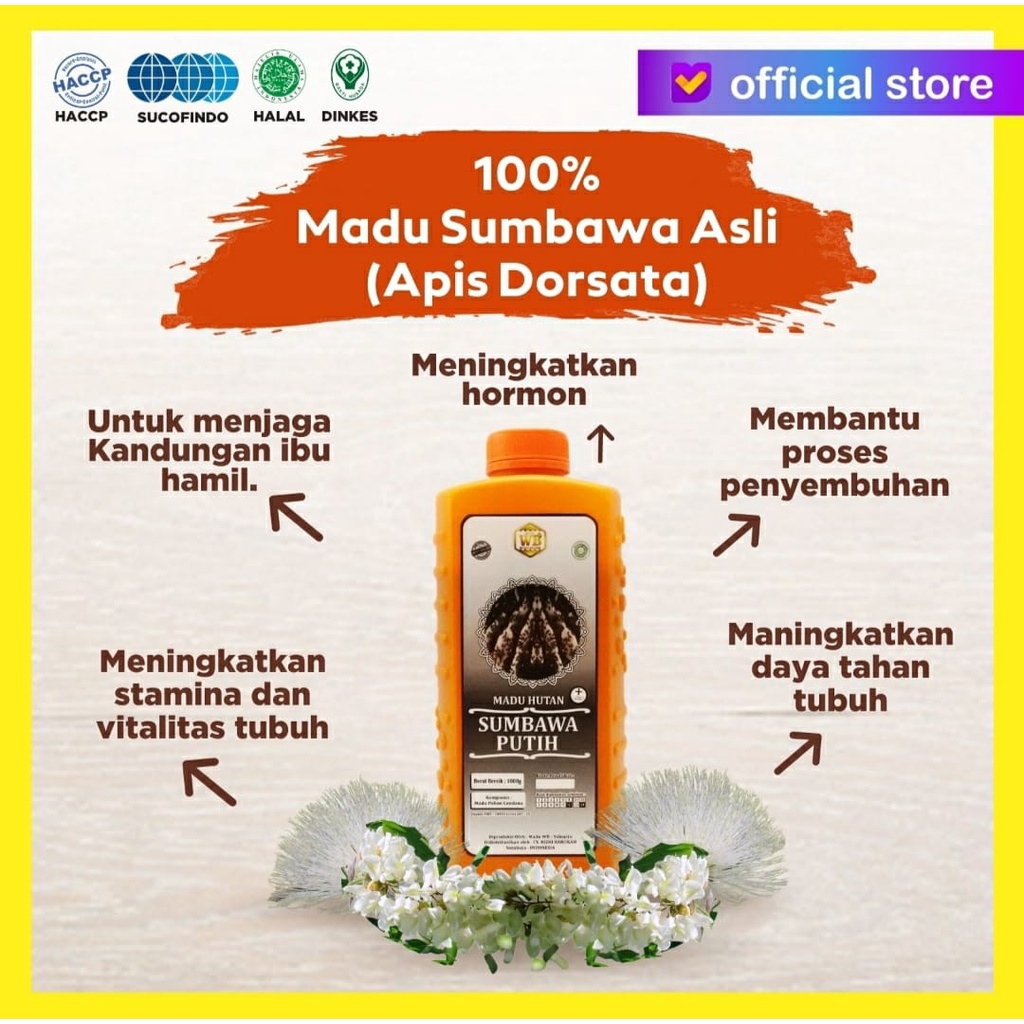 

Madu hutan sumbawa putih