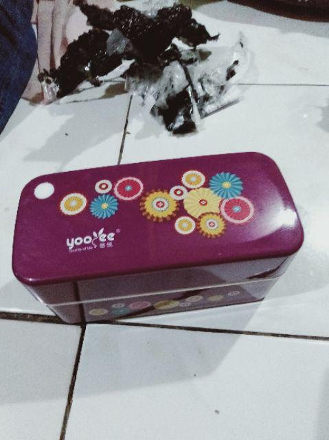 Lunch Box Yooyee 596 Set 910ml Pink