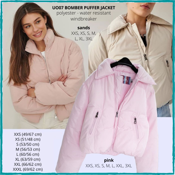 Jaket Branded Wanita - UO07BOMBER PUFFER JACKET