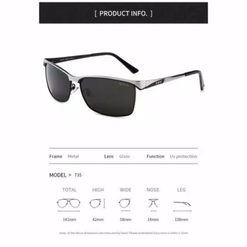 COD KACAMATA BMW 735 POLARIZED PRIA ANTI UV 400