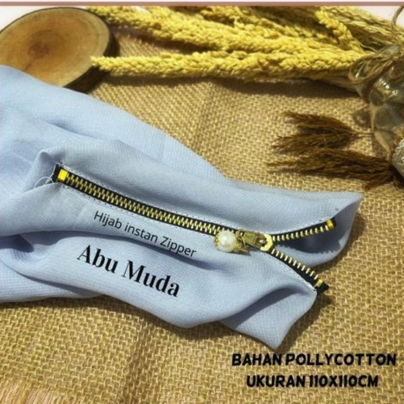 HIJAB INSTAN ZIPPER BELLA POLYCOTTON SQUARE