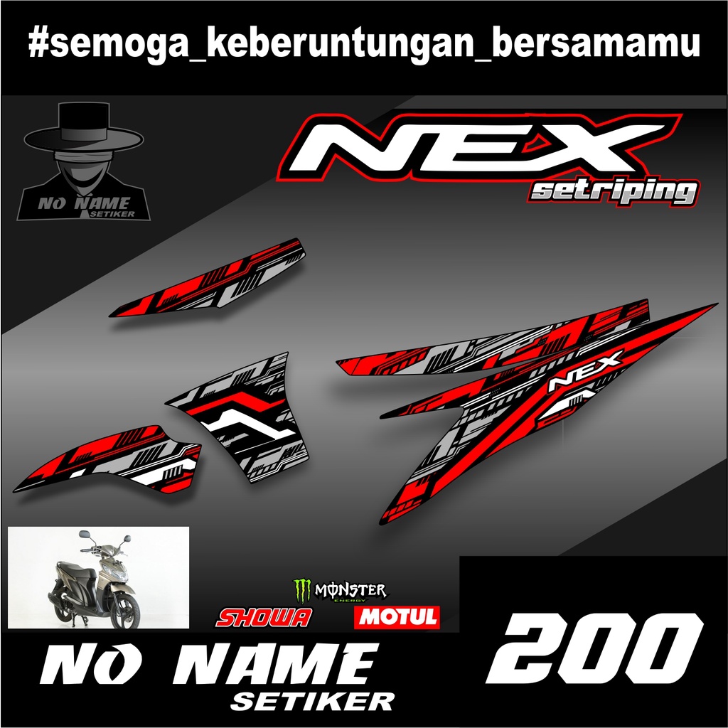 Stiker striping variasi suzuki next (200)  - decal Stiker setriping Variasi List Motor