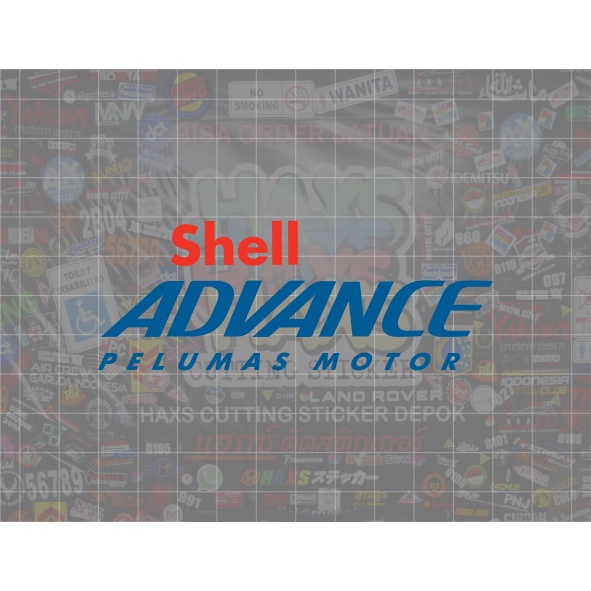 Cutting Sticker Shell Advance Ukuran 10 Cm