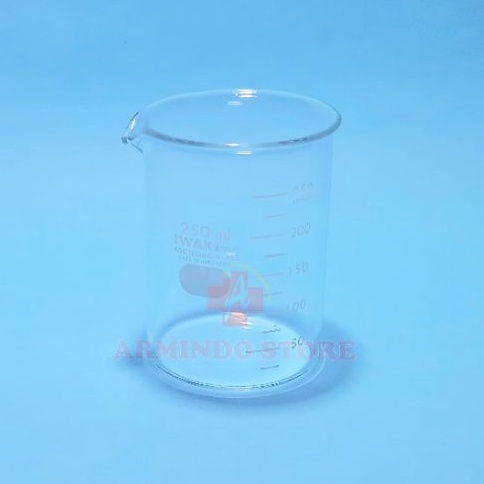 Beaker Glass 250 ml IWAKI | Gelas Kimia 250 ml