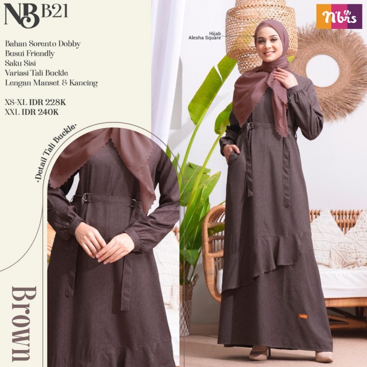 Gamis Wanita Nibras PROMO SALE TERMURAH NB B21