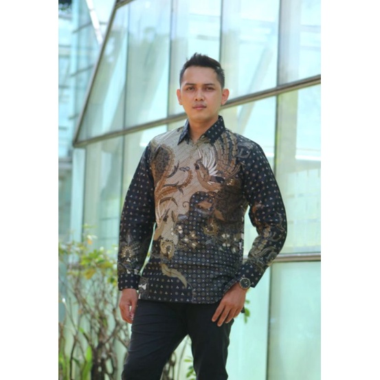 Batik lengan panjang bahan katun