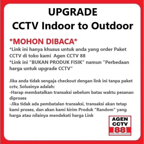 UPGRADE CCTV HIKVISION Indoor to Outdoor Khusus Paket CCTV Hikvision