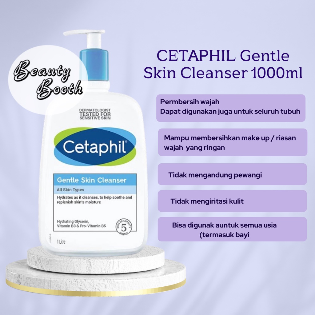 [BPOM] CETAPHIL Gentle Skin Cleanser 1000 ml ORIGINAL