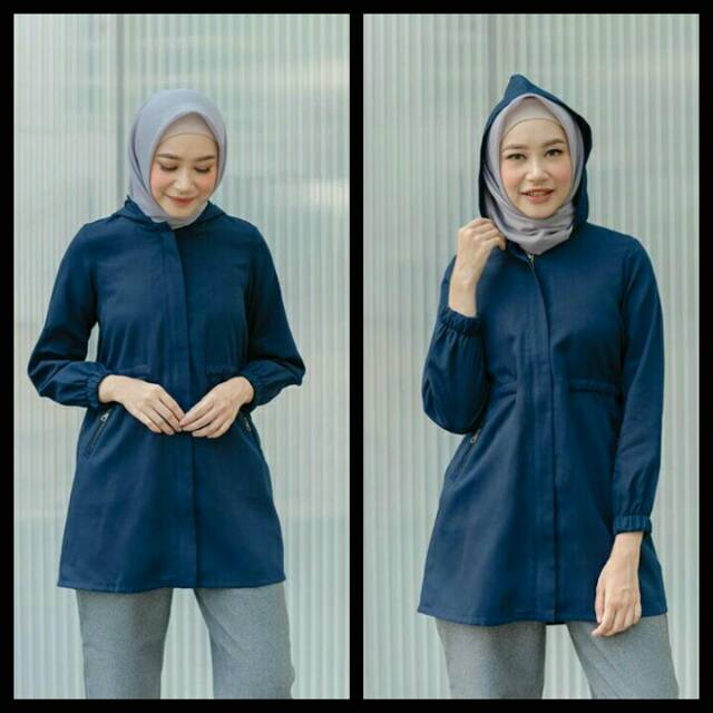 PARKA JAKET NAVY L BY GEULIS.ID