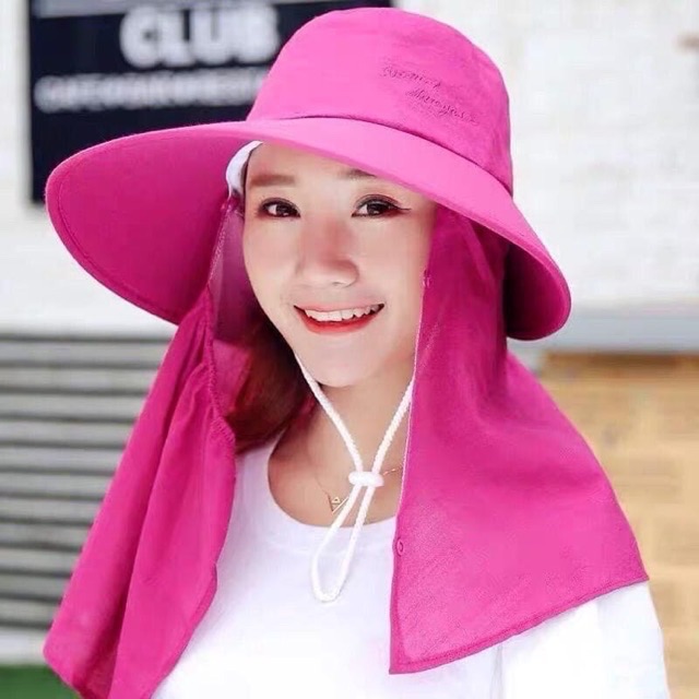 Topi Visor Lipat Wanita Anti UV Lebar / Topi Pantai Cadar T25