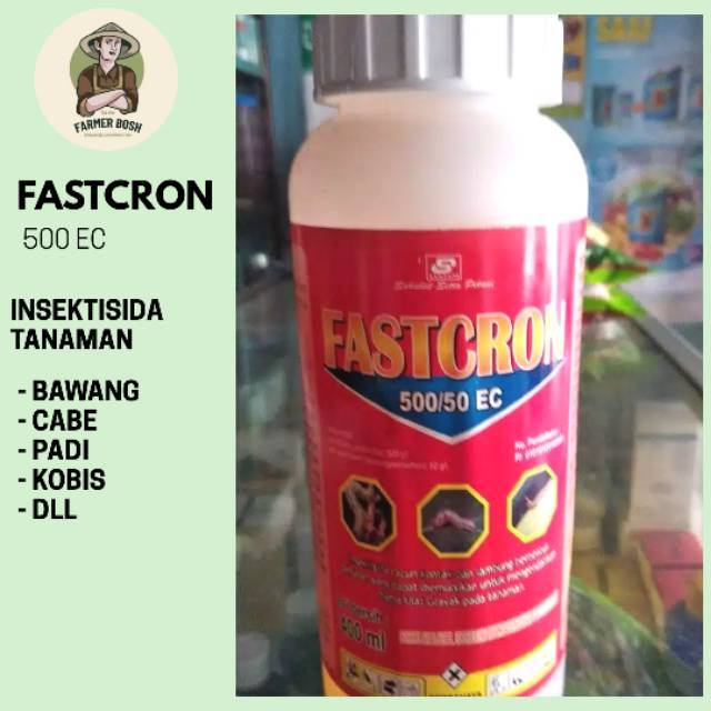 INSEKTISIDA FASTCRON 500/50EC @ 400ML / PESTISIDA OBAT PUPUK TANAMAN PERTANIAN / PEMBASMI HAMA ULAT