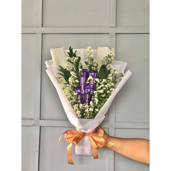 buket coklat dan bunga snack bouquet buket wisuda buket ulang tahun buket coklat