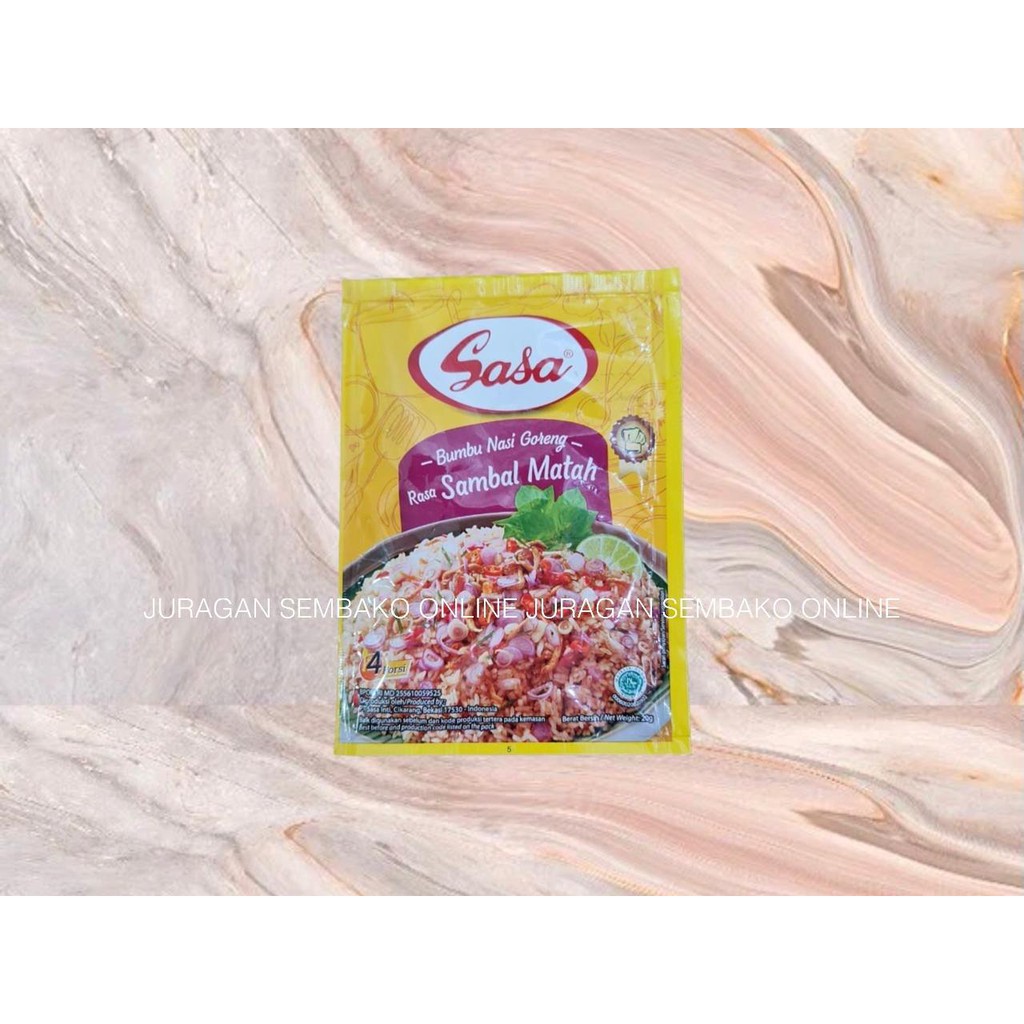 (JSO) SASA Bumbu Nasi Goreng SAMBAL MATAH 20gr / Bumbu Instant