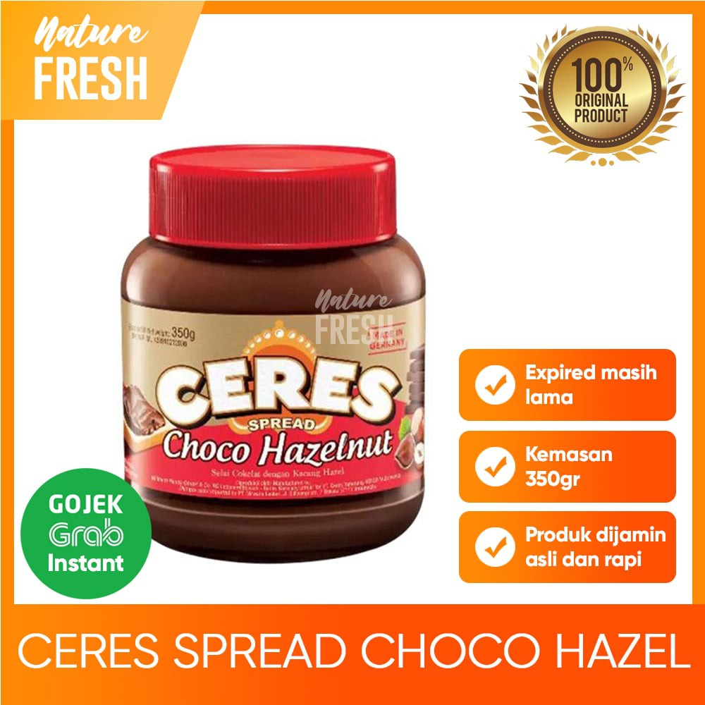 Ceres Spread Choco Hazelnut - Milk Duo - Double Hazelnut - Selai Oles Cokelat Kacang Hazel 350gr