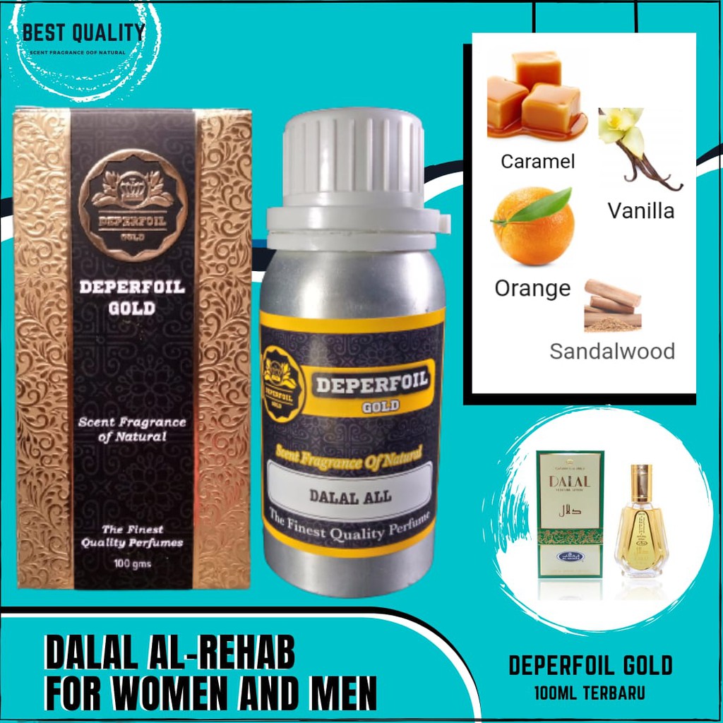 best seller bibit parfum dalal 100 ml kemasan segfel by deperfoil gold