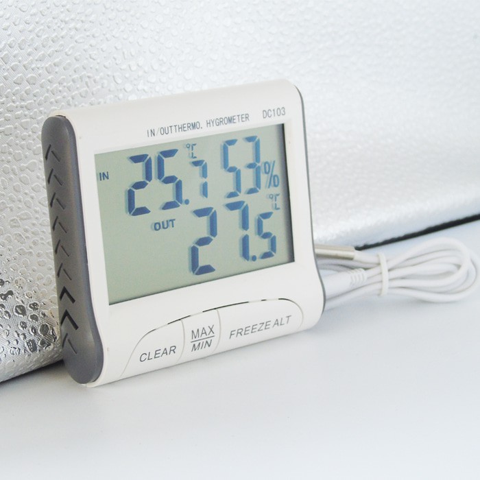 Thermometer Hygrometer Suhu Dan Kelembaban In dan Out DC103