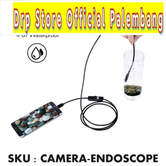 Camera endoscope android kabel endoskopi kecil mini waterproof telinga