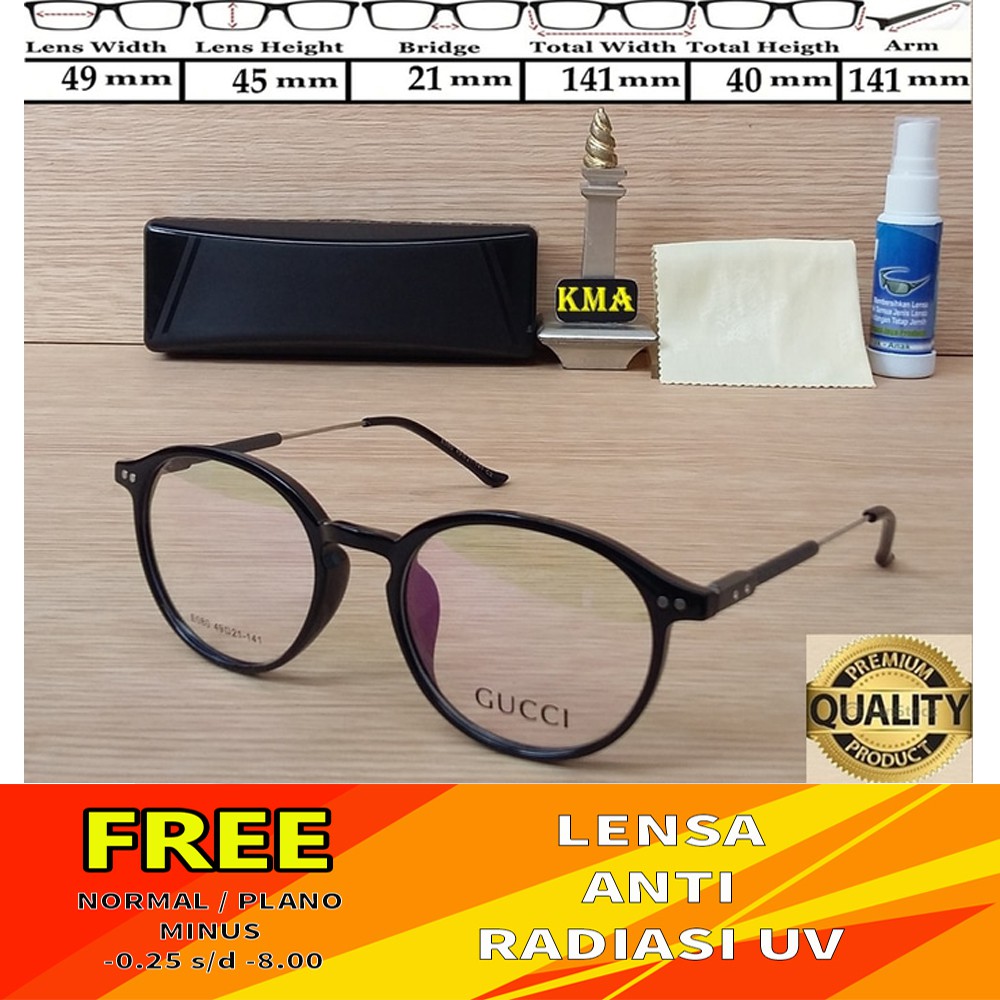 KACAMATA MINUS GRATIS BISA GANTI LENSA MINUS ANTI RADIASI # kacamata minus frame gucci cat eye