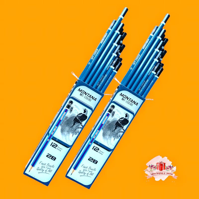 

pensil 2b montana biru 12 pcs menulis untuk ujian murah grosir