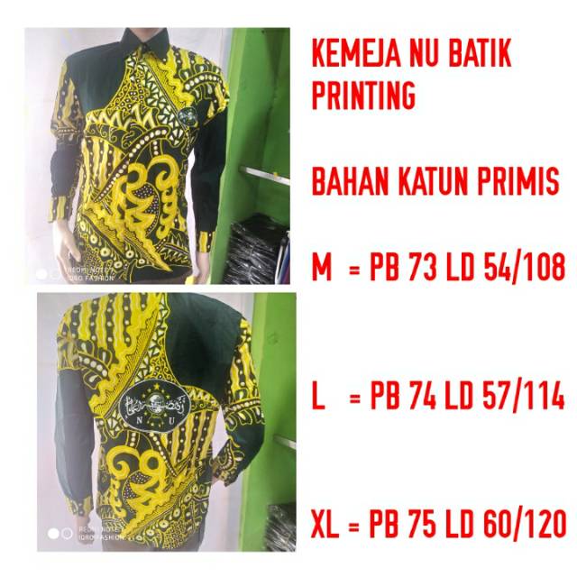 KEMEJA NU BATIK KAIN KATUN PRIMIS