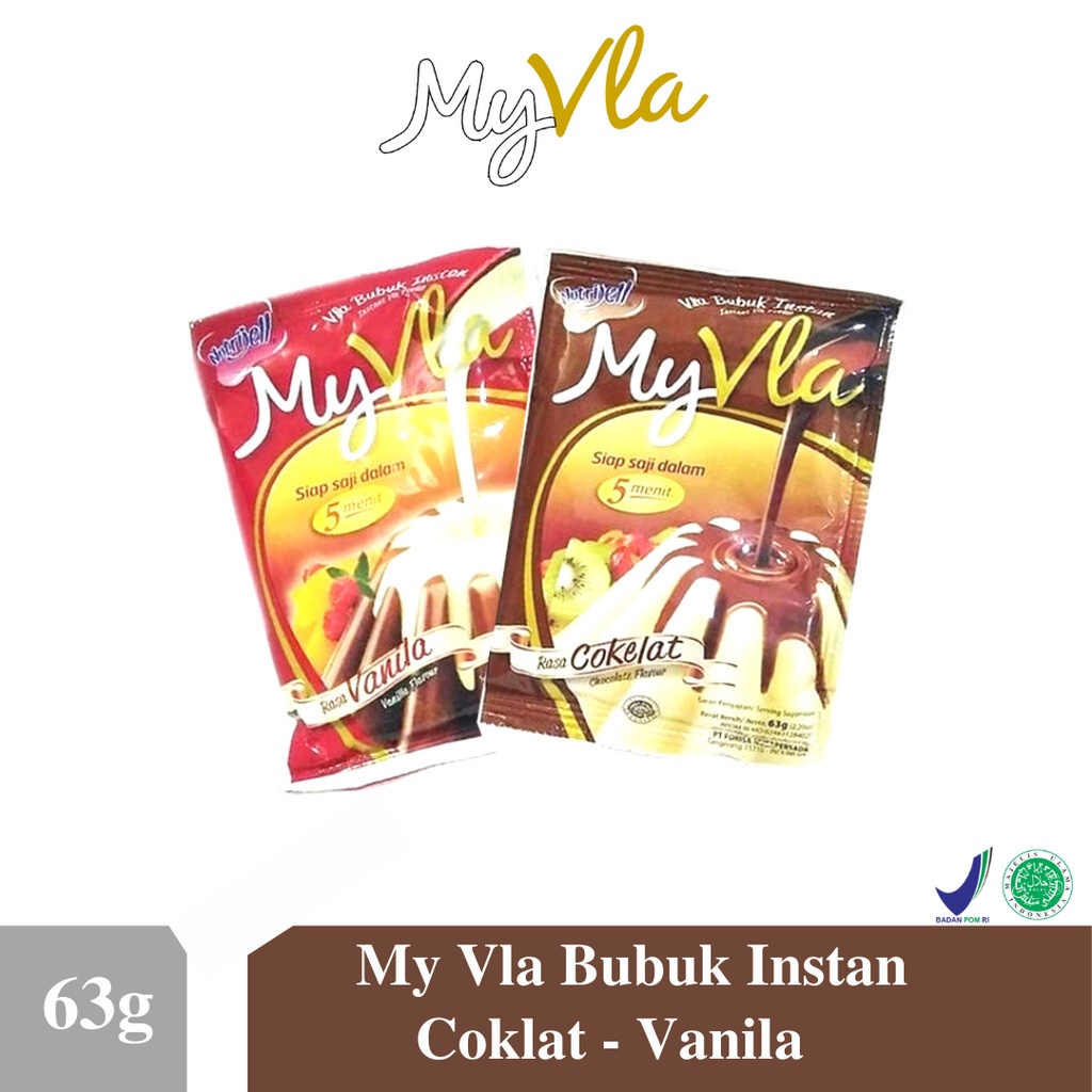 

My Vla Bubuk Instan Coklat Vanila 63gram