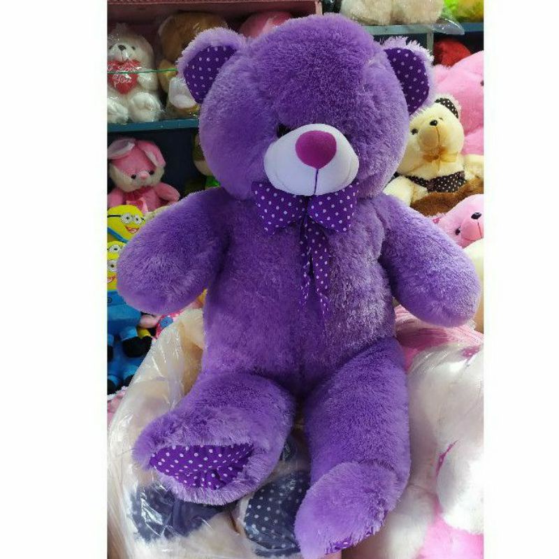 0Boneka Beruang UNGU Teddybear Ungu 1 meter Besar