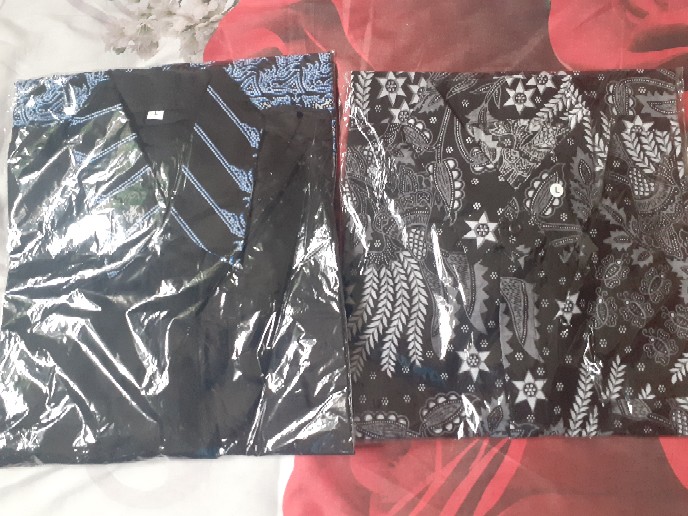 Risna Batik Hrb026 Kenongo Hem Kemeja Batik Pria Lengan Pendek Katun