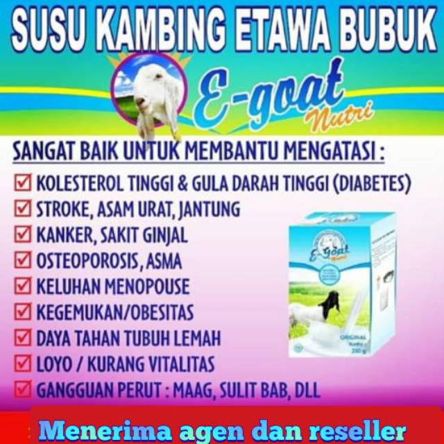 

E-goat susu kambing etawa bubuk 200gr