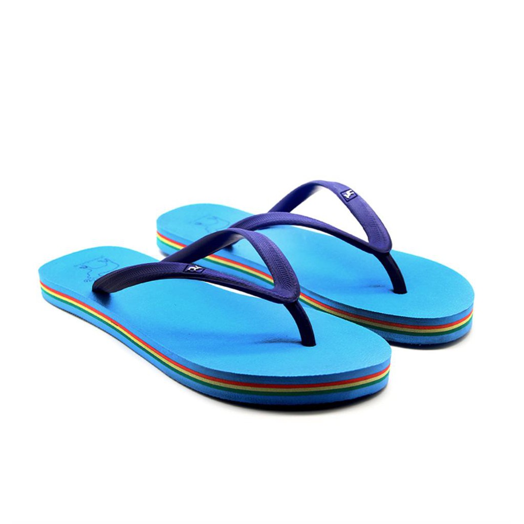 Sandal Panama Sendal Jepit Wanita Biru Muda Sandal Pantai Wanita