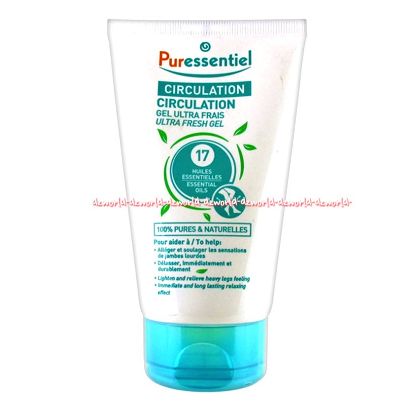 Puressentiel Circulation Gel Ultra Frais 125gr Gel Untuk Kaki Yang Lelah Pegal Capek