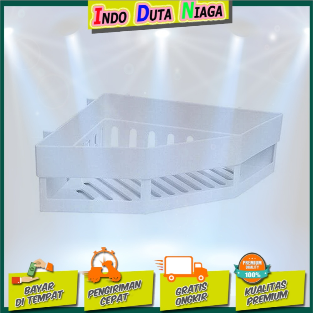 ZGRK Rak Gantungan Sudut Dinding Kamar Mandi Corner Shelf - ST145