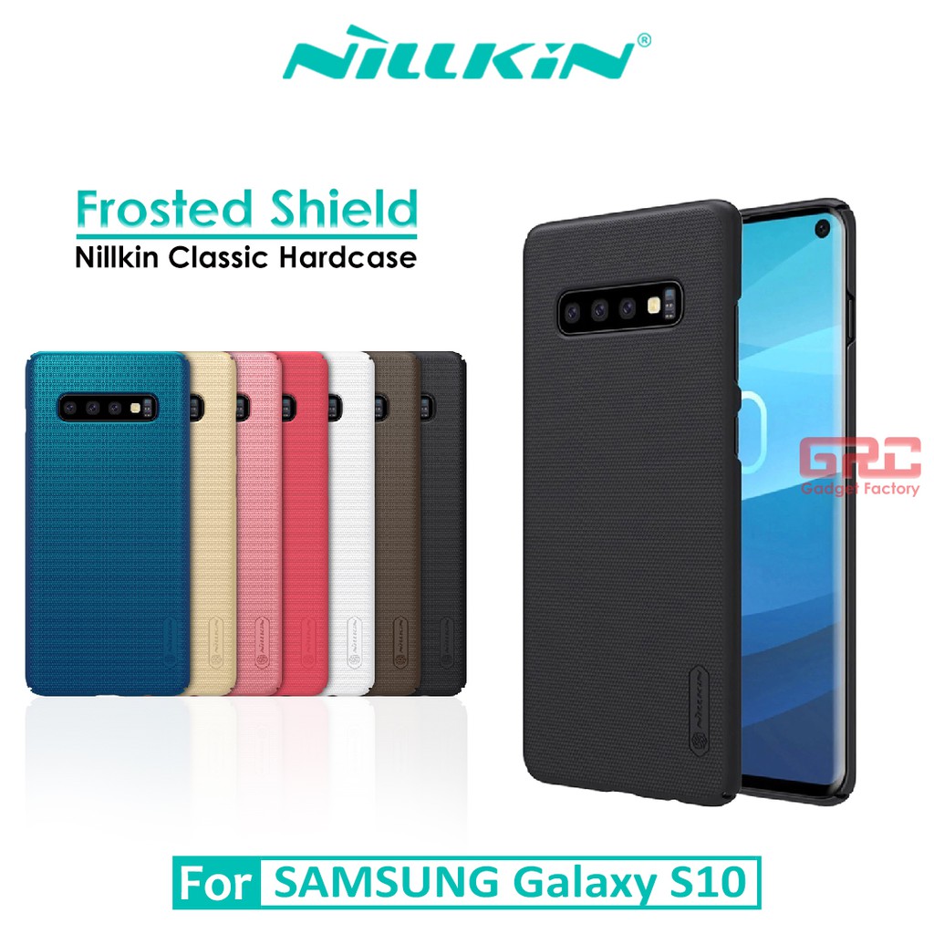 Hard Case SAMSUNG Galaxy S10 Nillkin Frosted Shield Casing Original